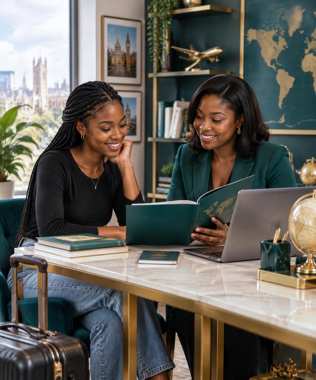 Student receiving personalised study-abroad advice